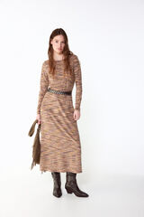 Slowlove Vestido de tejido melange Multicolor