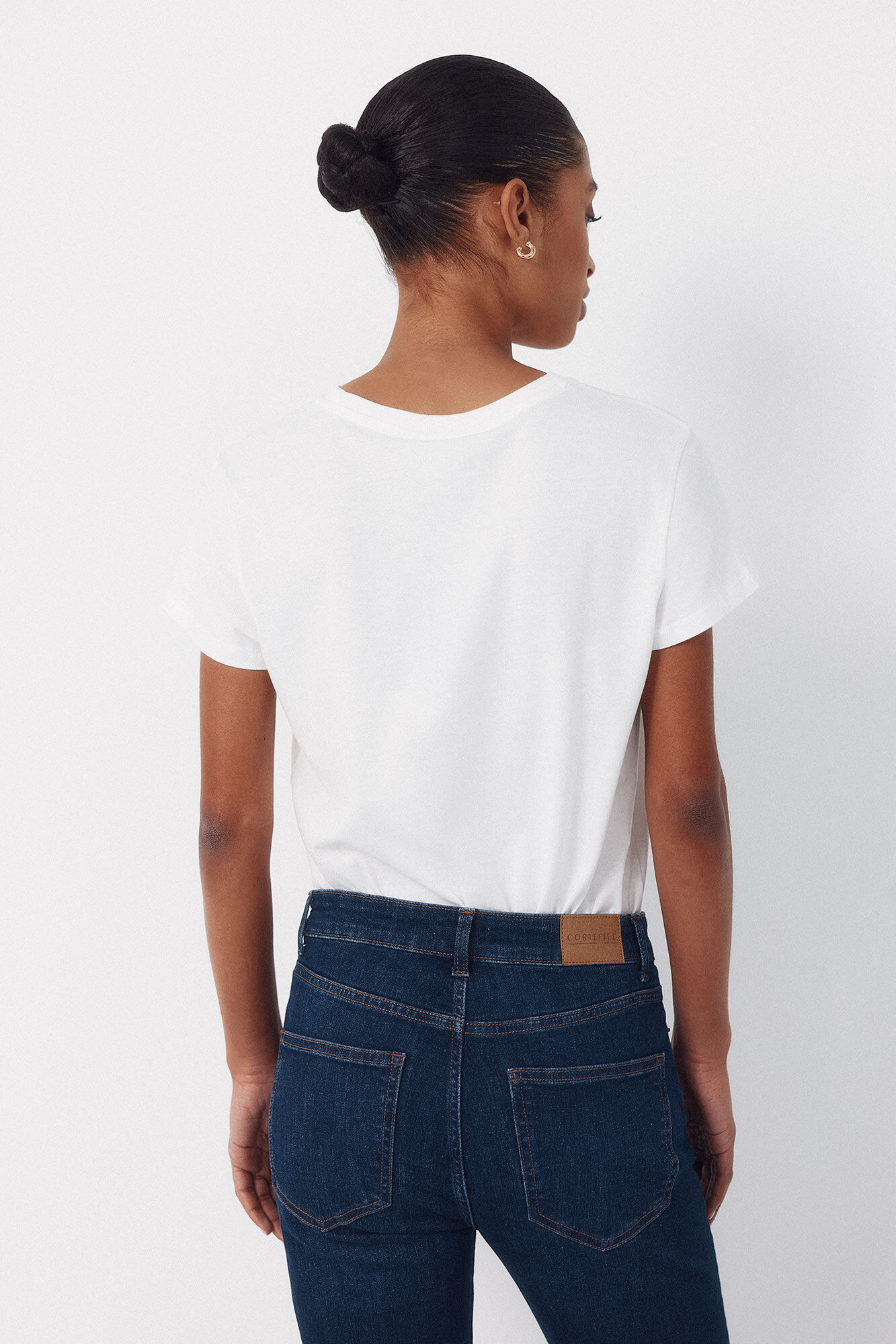 Cortefiel Camiseta estampado posicional Rojo