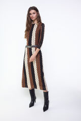 Slowlove Vestido de estructura multicolor Multicolor