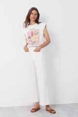 Cortefiel Playera estampada Multicolor