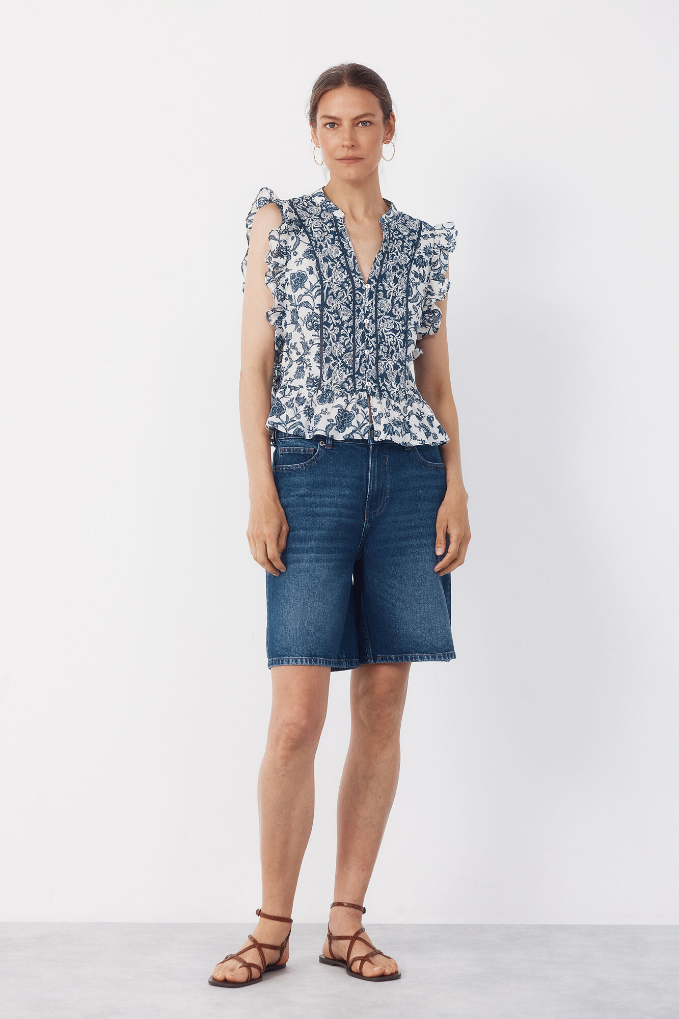 Cortefiel Blusa con volante