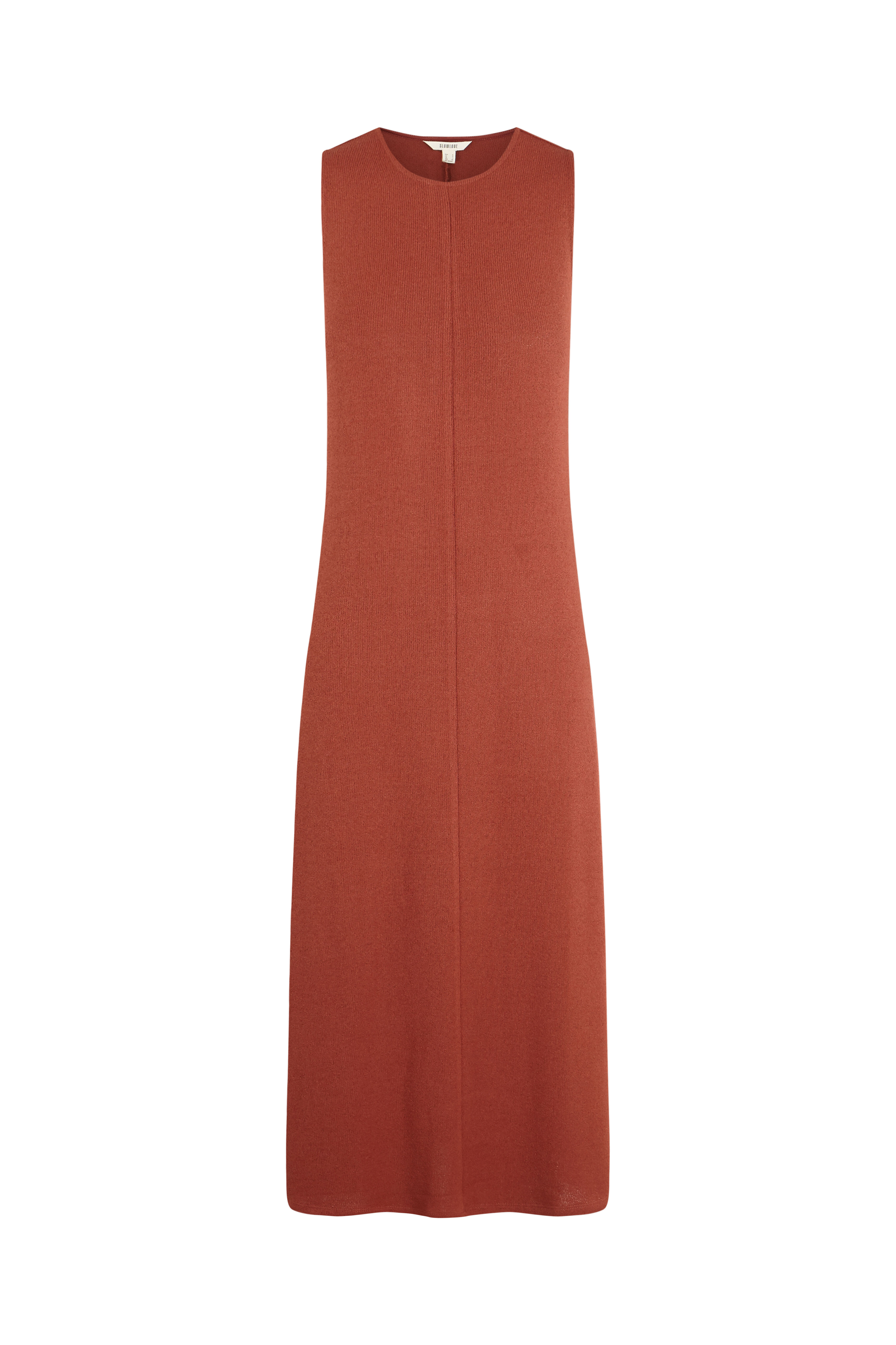 Slowlove Vestido b&aacute;sico con estructura Marr&oacute;n