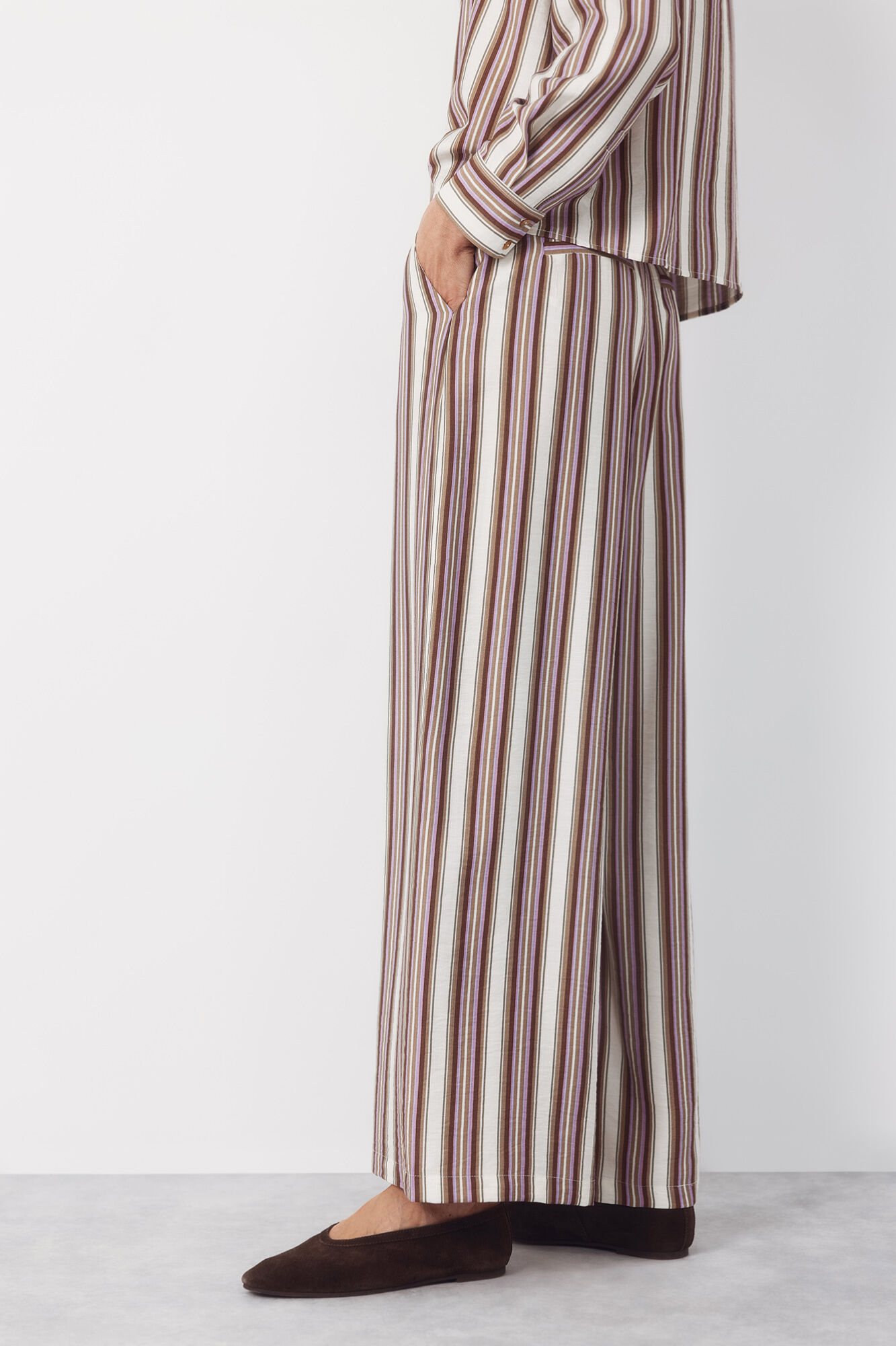 Cortefiel Pantal&oacute;n de rayas Multicolor