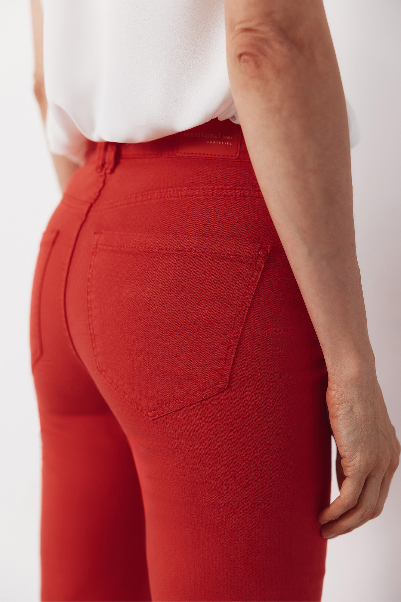 Cortefiel Jeans sensational jacquard Rojo