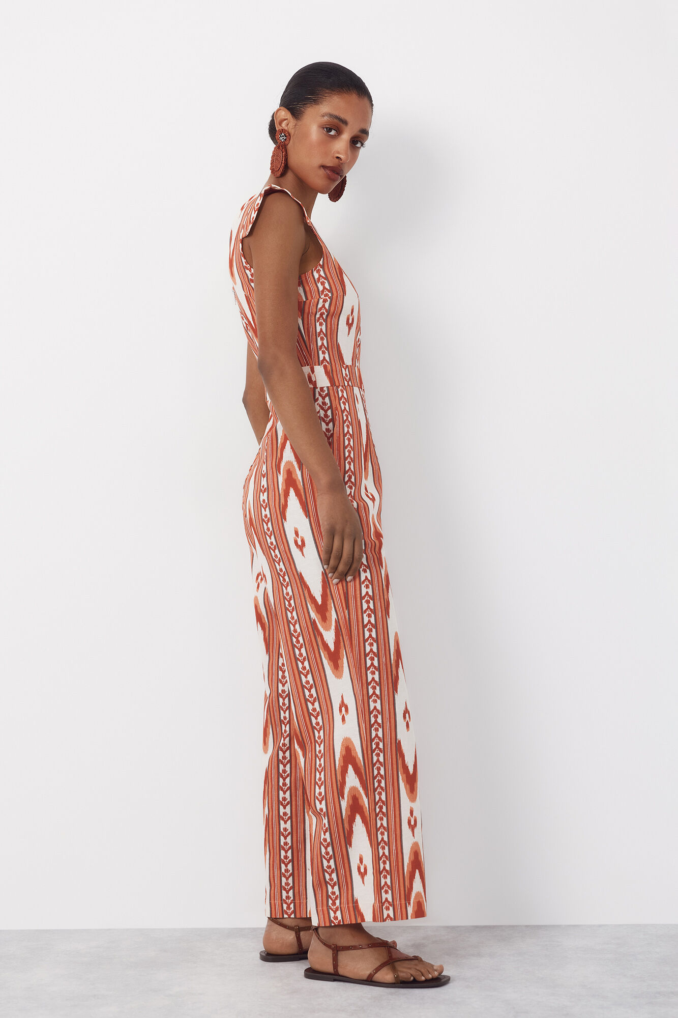 Cortefiel Jumpsuit estampado Estampado rojo
