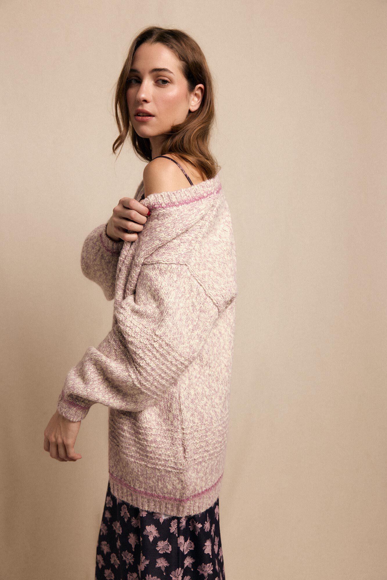 Slowlove Chamarra corta degradada