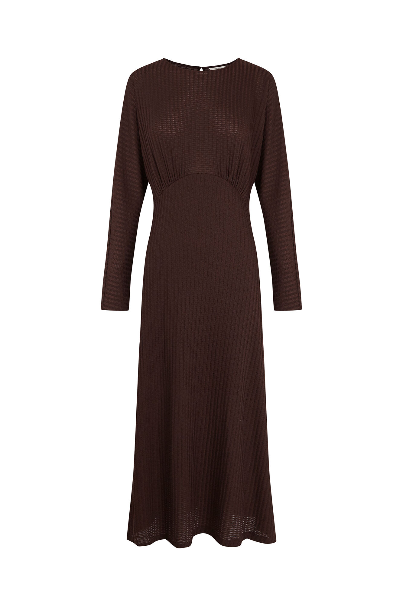 Slowlove Vestido estructura manga murci&eacute;lago Marr&oacute;n oscuro