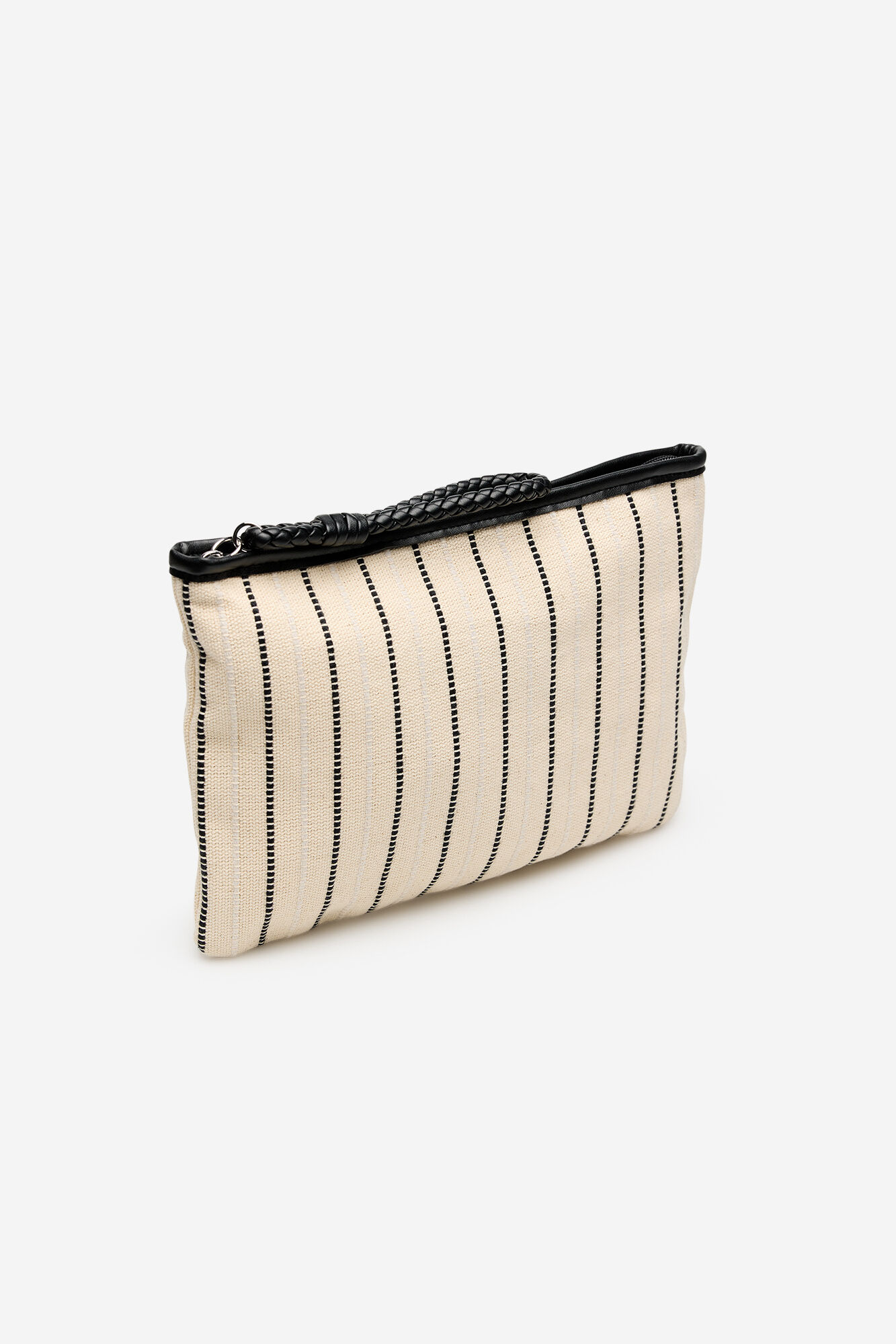 Cortefiel Estuche rayas Estampado blanco