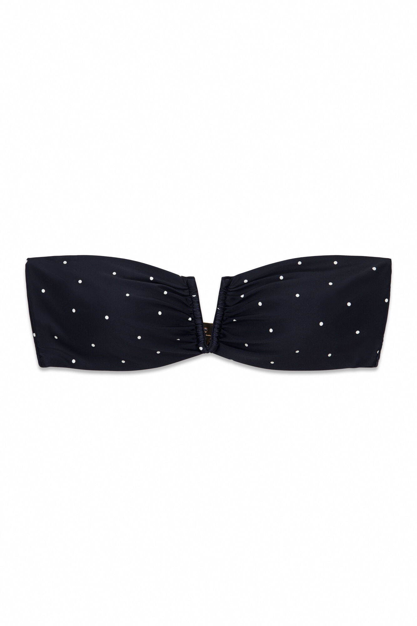 Cortefiel Top de bikini bandeau Estampado blanco