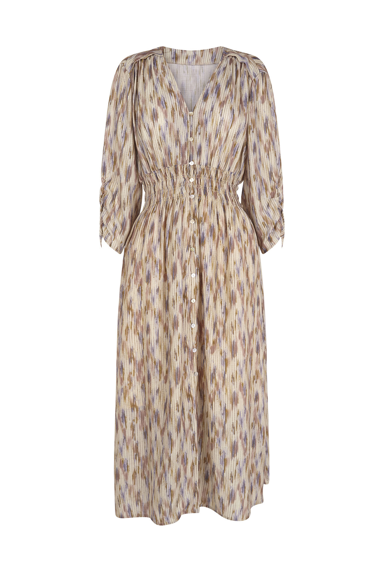 Cortefiel Vestido largo estampado Multicolor