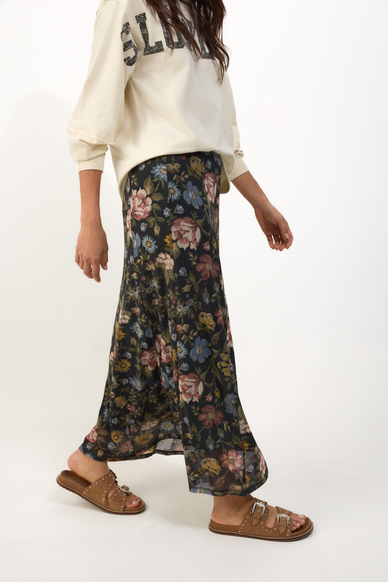 Slowlove Falda de tul el&aacute;stico Multicolor