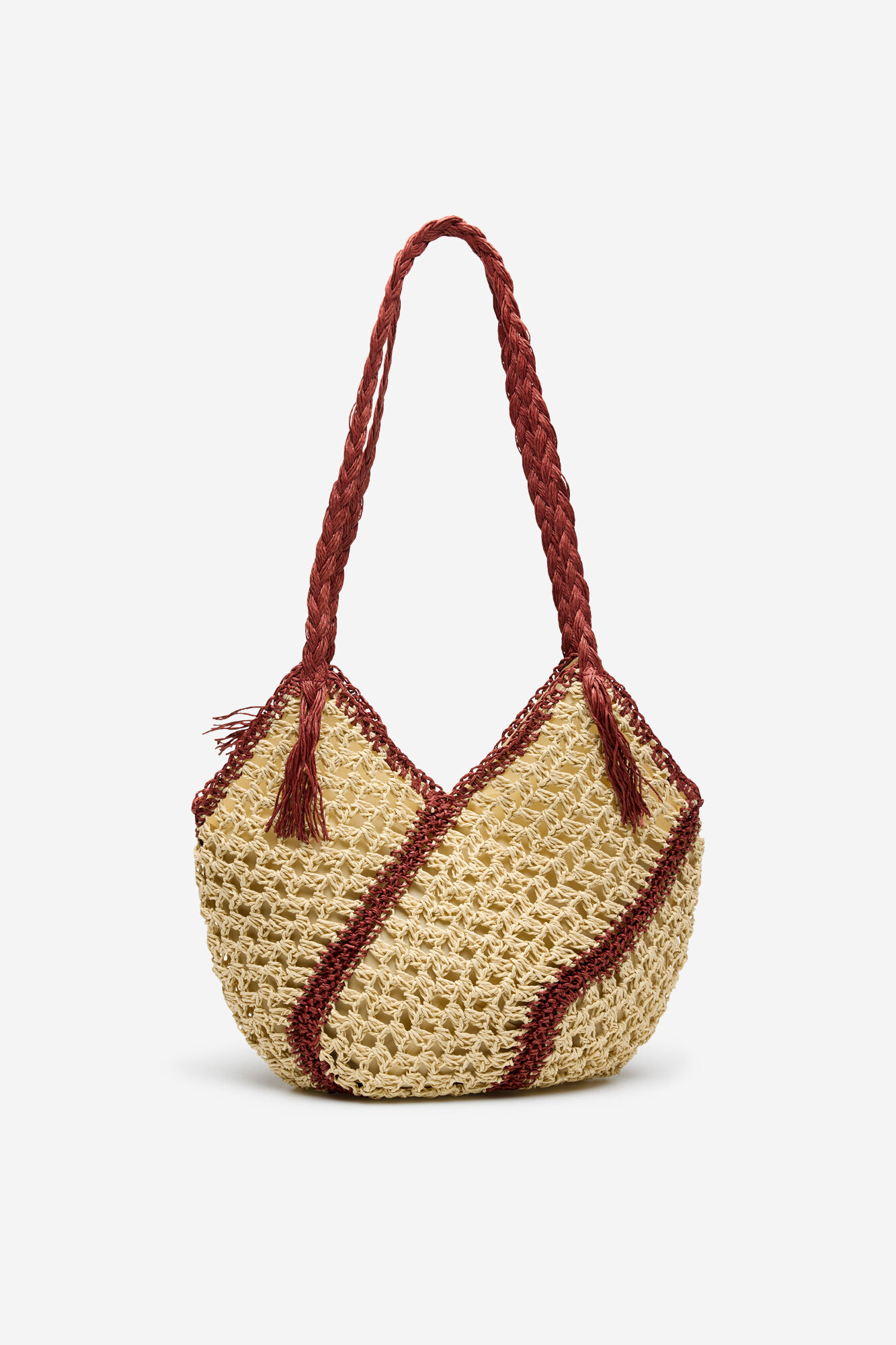 Cortefiel Bolsa de playa de rafia trenzada