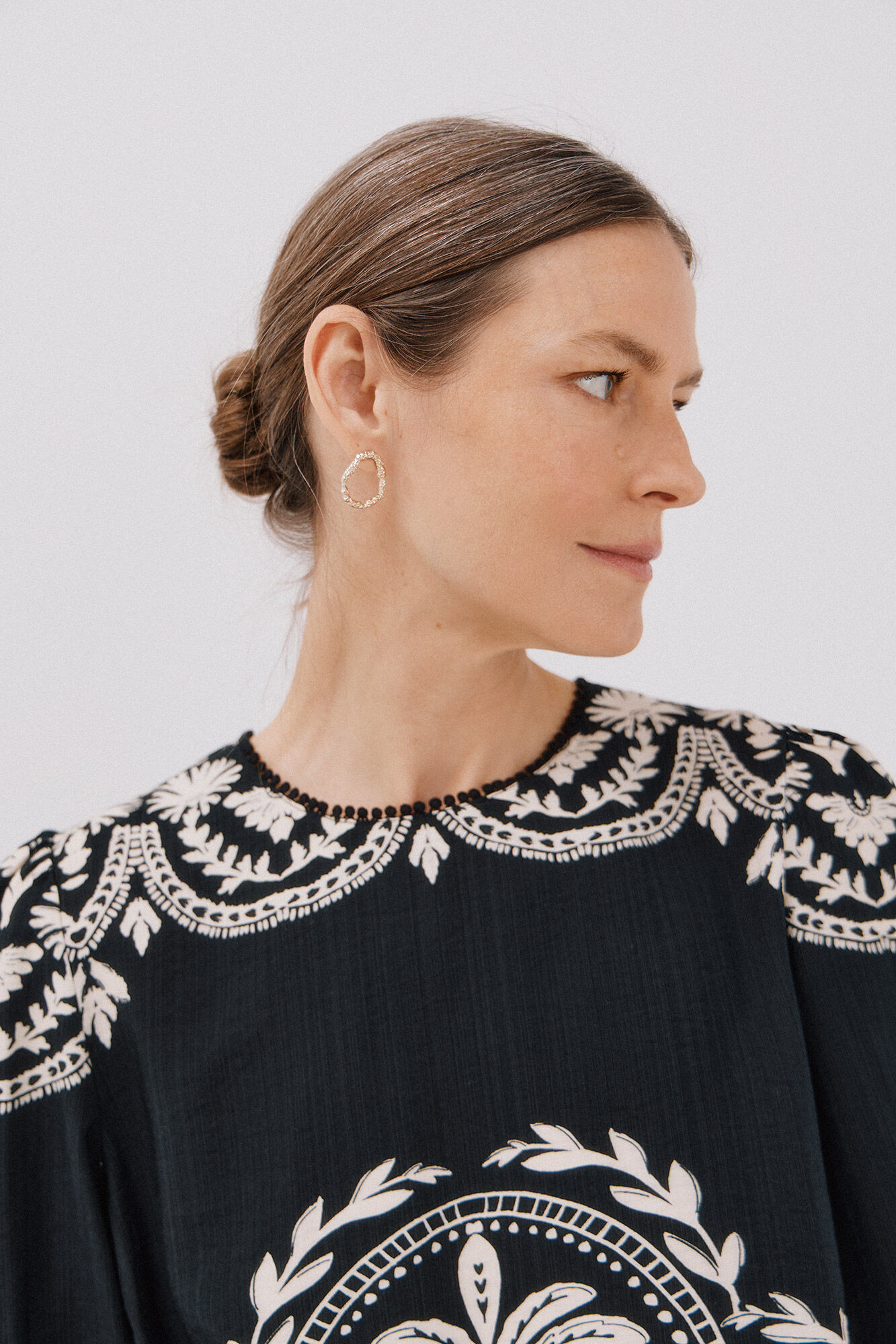 Cortefiel Blusa estampada Multicolor