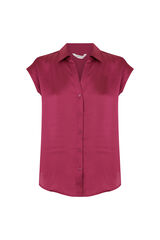 Cortefiel Camisa satinada Negro