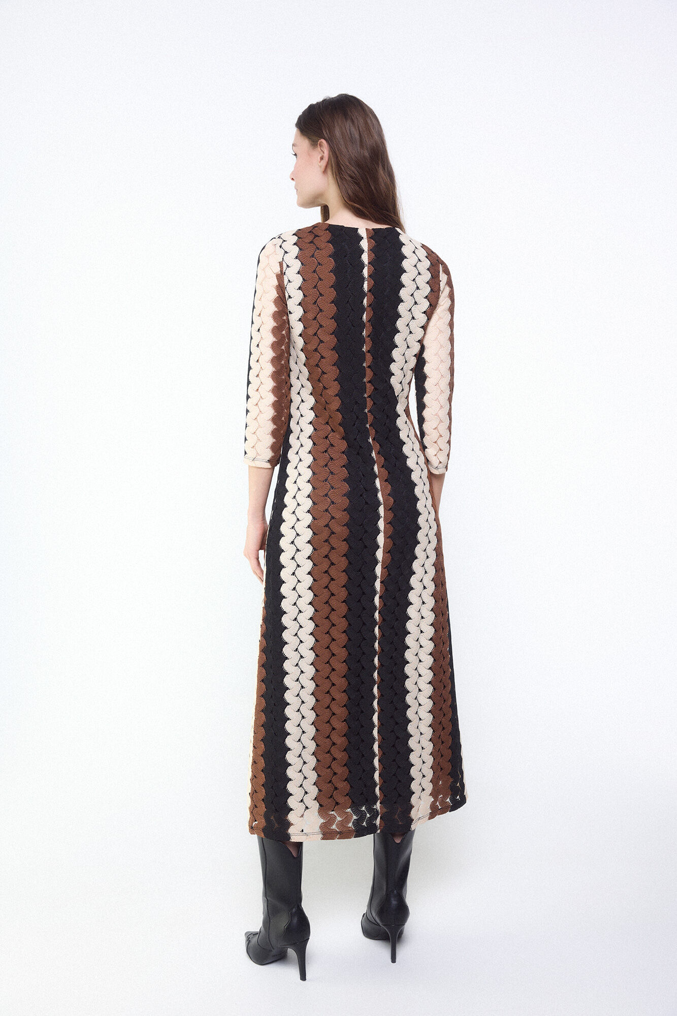 Slowlove Vestido de estructura multicolor Multicolor