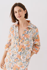 Cortefiel Caft&aacute;n t&uacute;nica estampado Multicolor