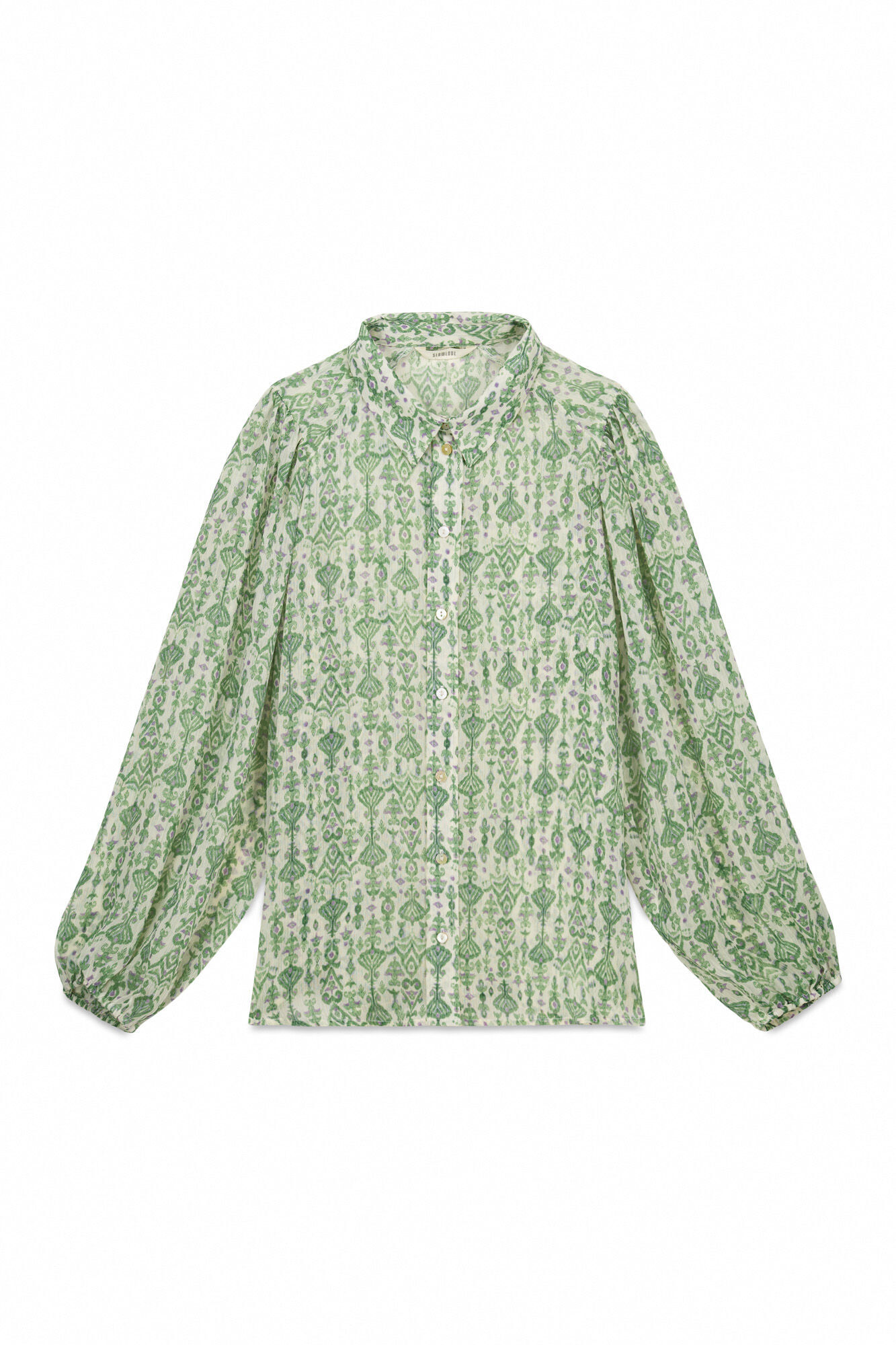 Slowlove Camisa estampada Estampado blanco