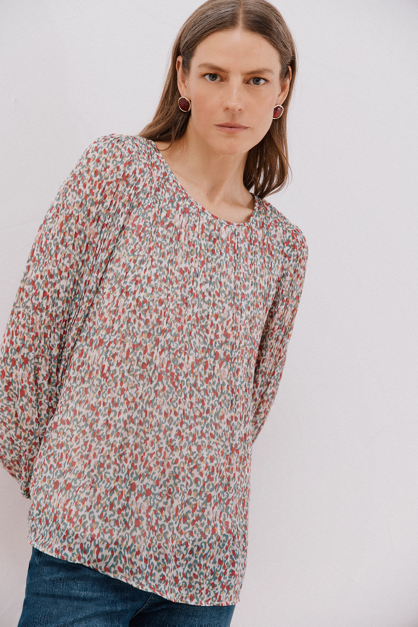 Cortefiel Blusa plisada