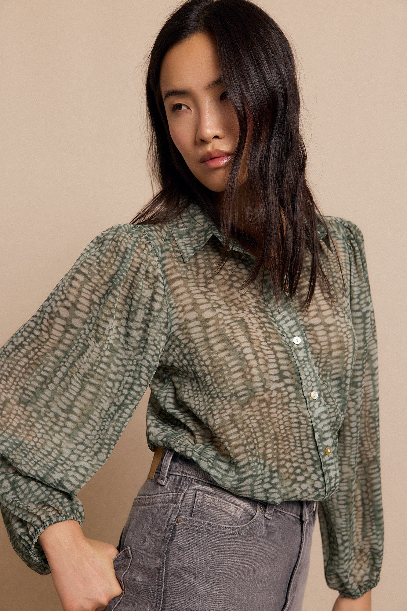 Slowlove Camisa estampada