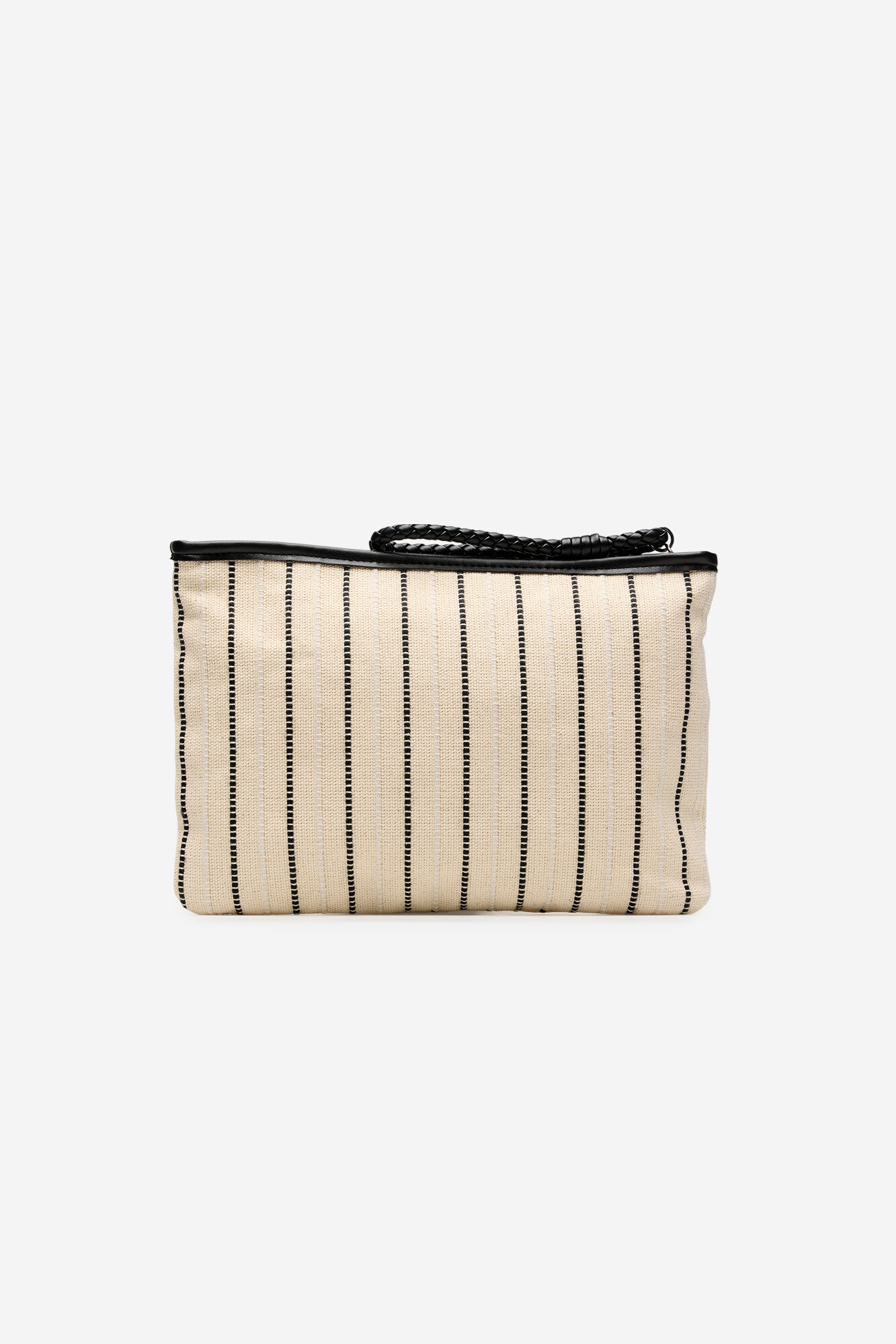 Cortefiel Estuche rayas Estampado blanco