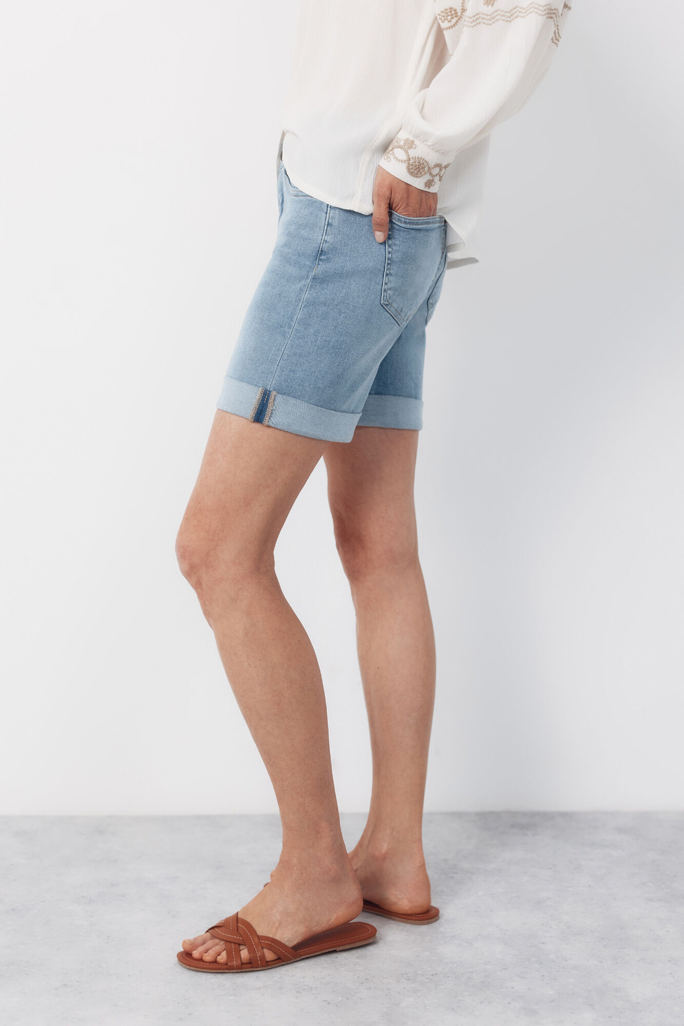 Cortefiel Shorts de mezclilla