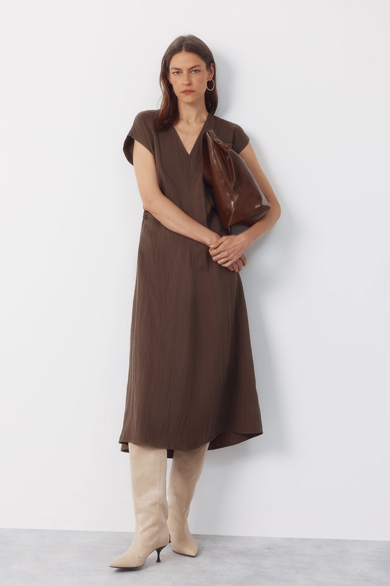 Cortefiel Vestido con frunces