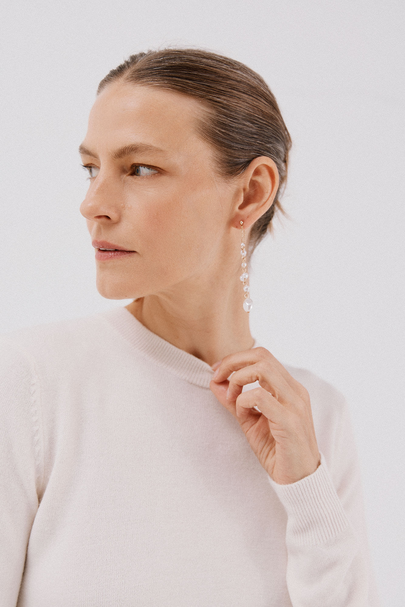 Cortefiel Su&eacute;ter tacto suave Blanco