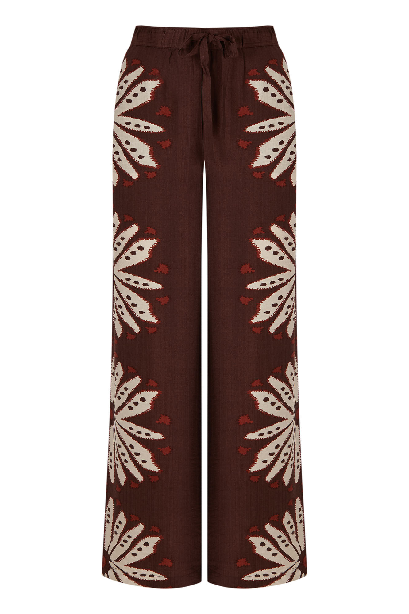 Cortefiel Pantal&oacute;n estampado posicionado Estampado marr&oacute;n