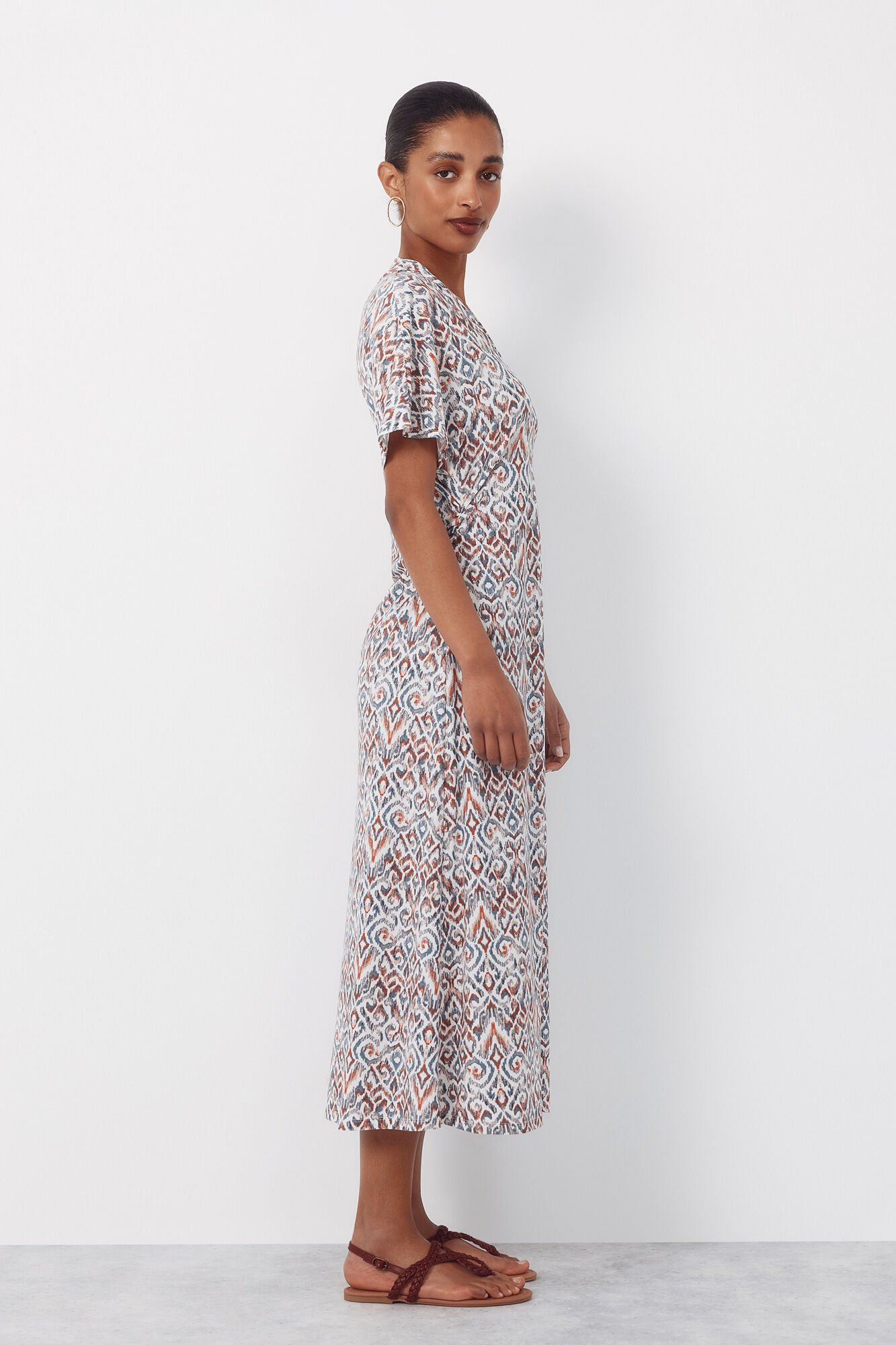 Cortefiel Vestido estampado Multicolor