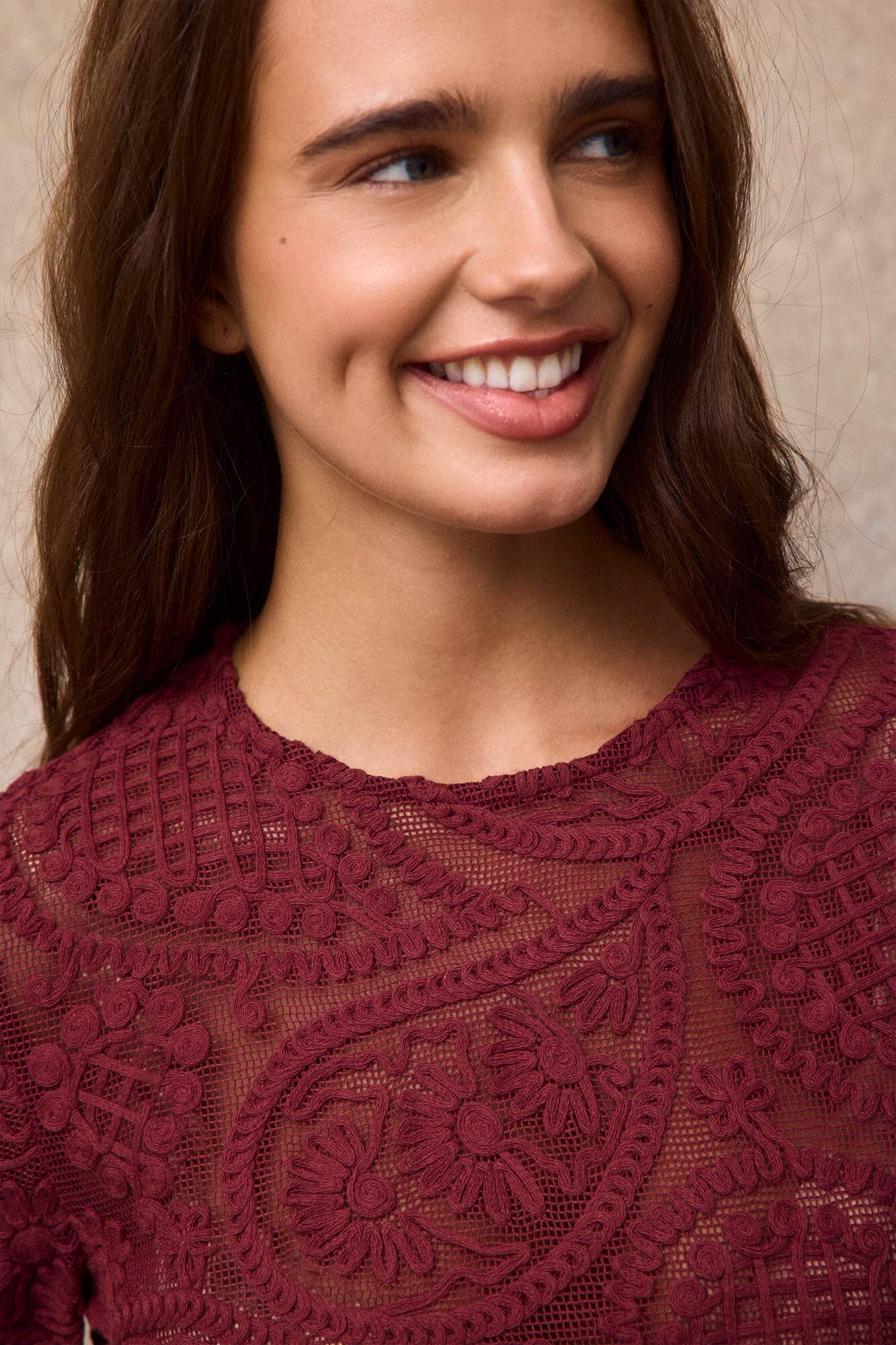 Slowlove Top crochet floral