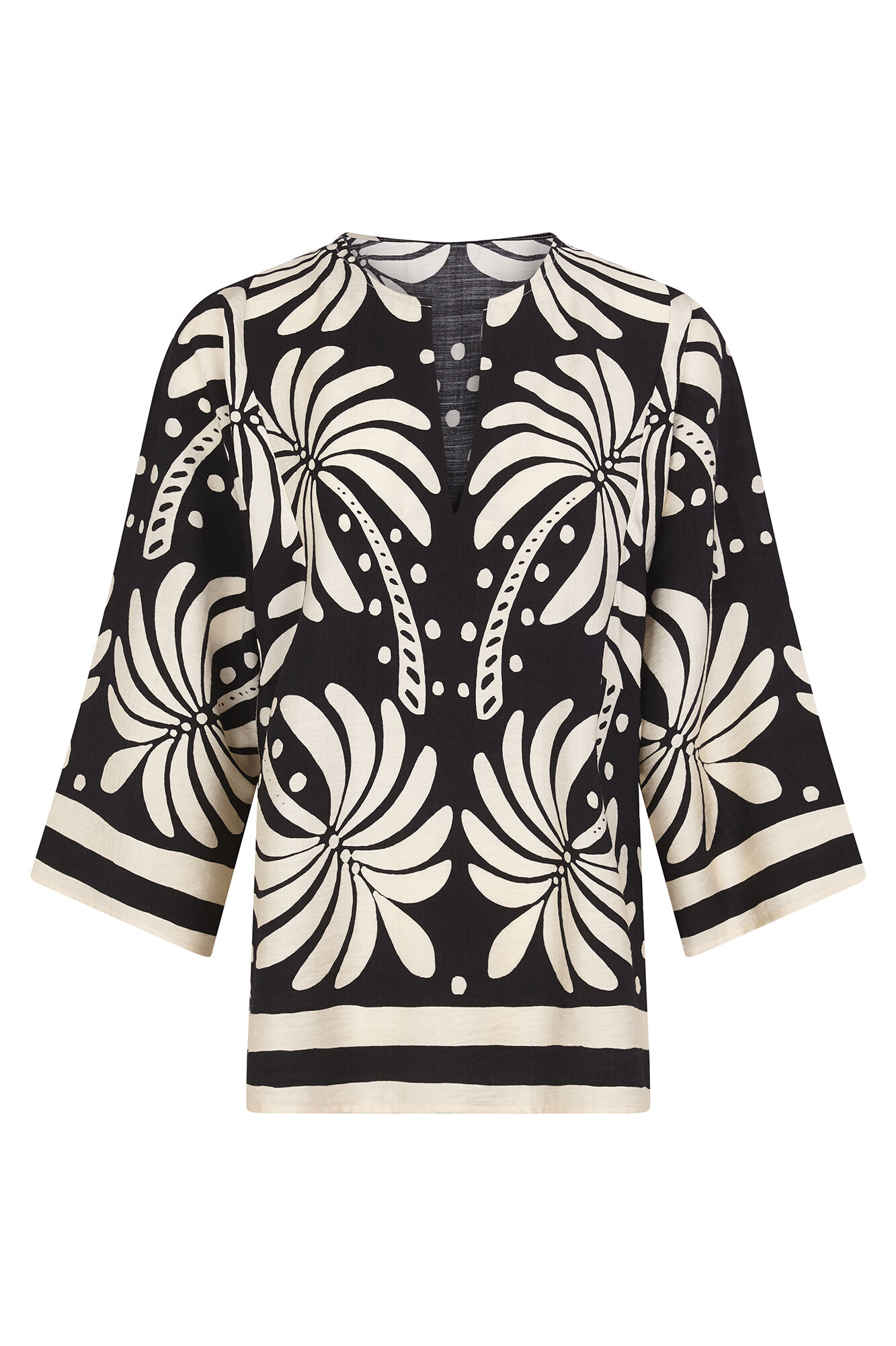 Cortefiel Blusa estampada Multicolor