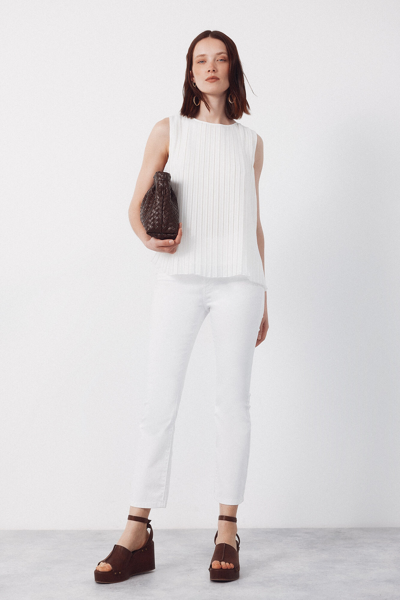 Cortefiel Blusa plisada