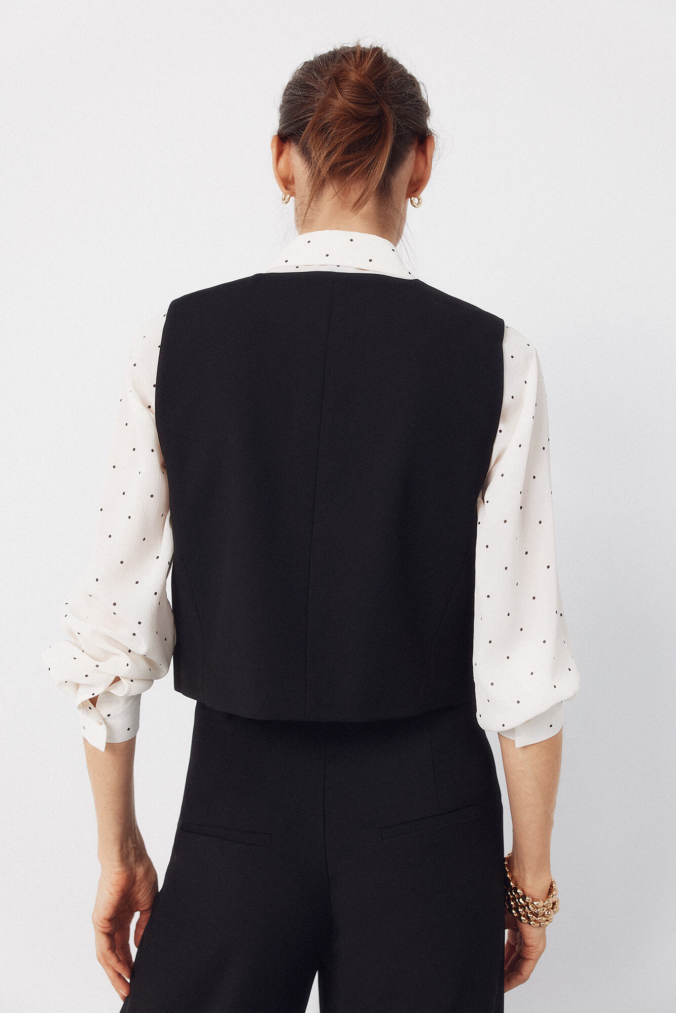 Cortefiel Chaleco Negro