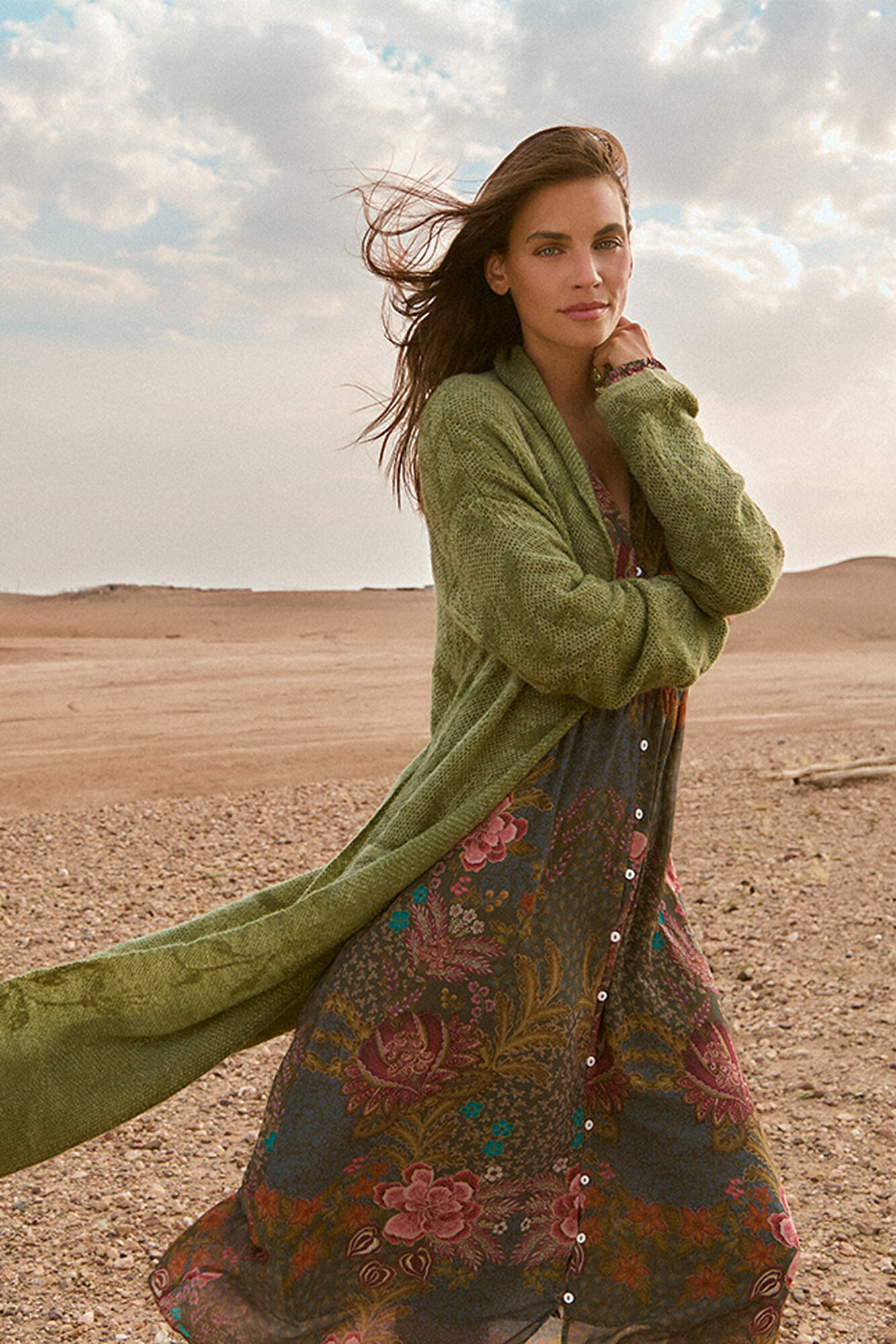 Slowlove Chamarra larga jacquard