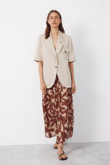 Cortefiel Blazer manga corta Beige