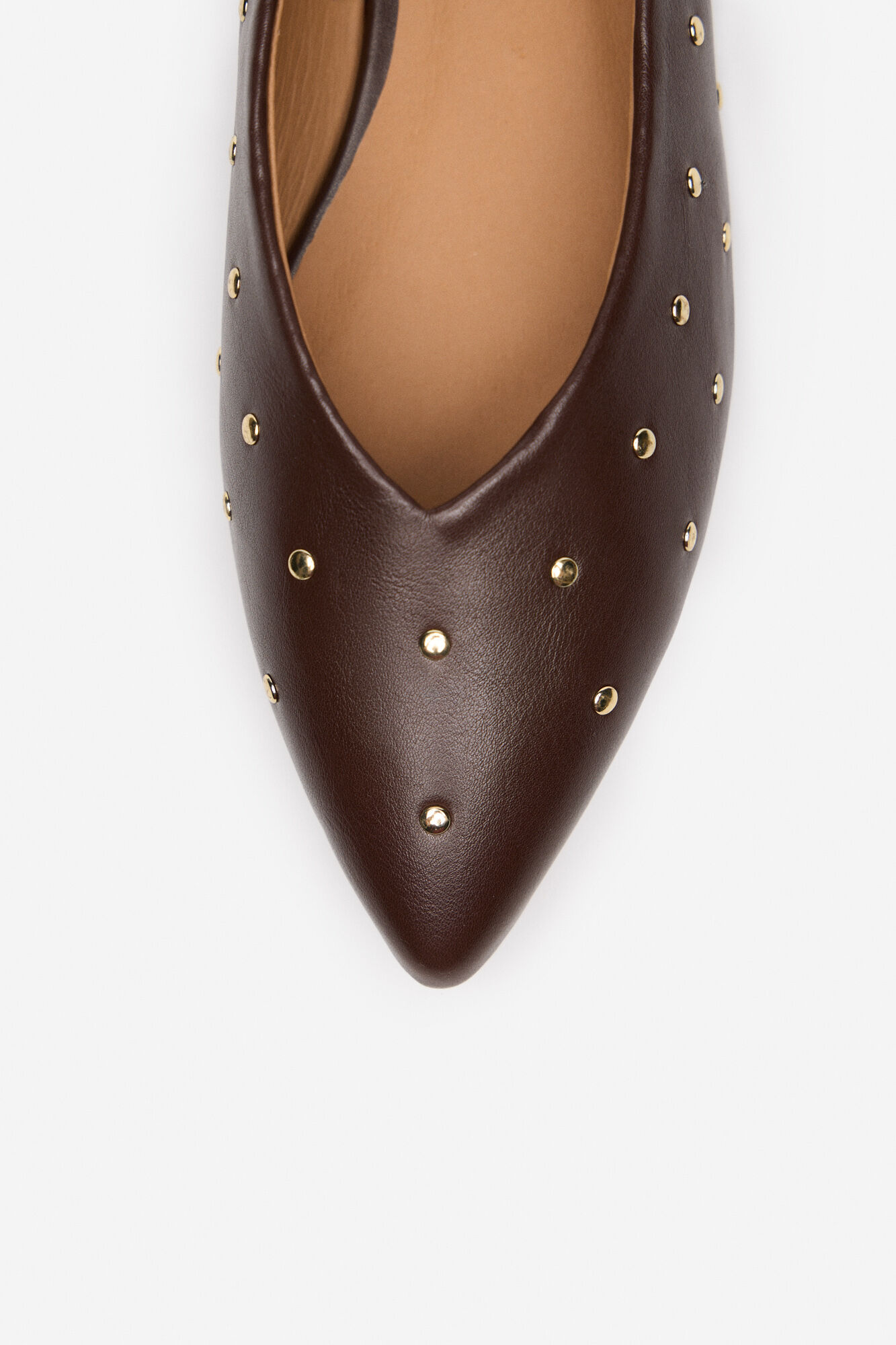 Cortefiel Zapatillas de piel Arena