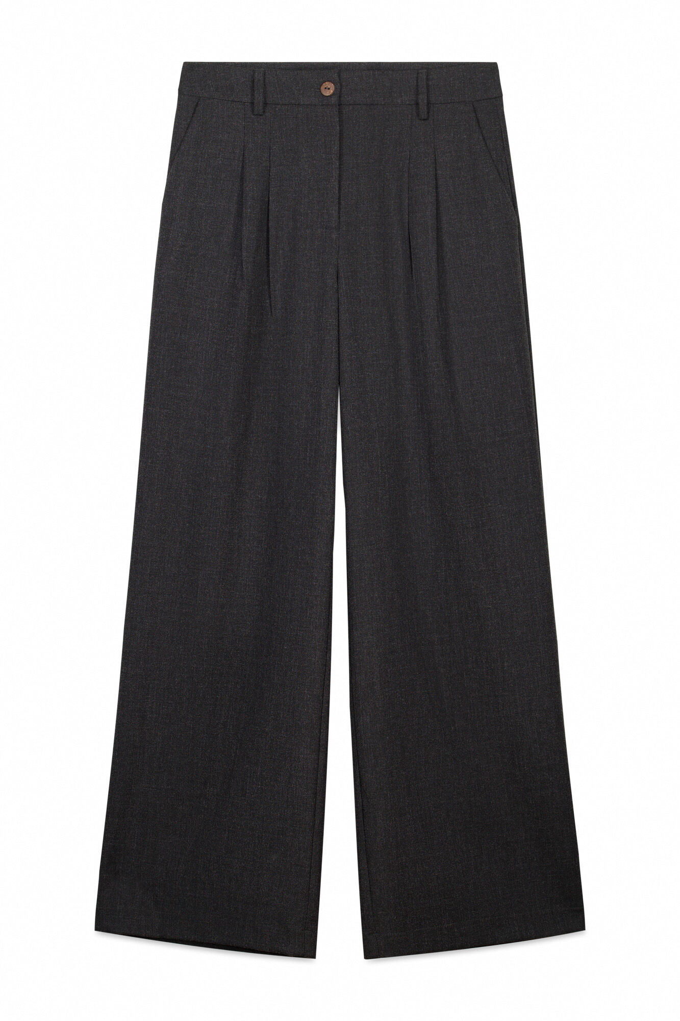 Slowlove Pantal&oacute;n pinzas recto Gris oscuro