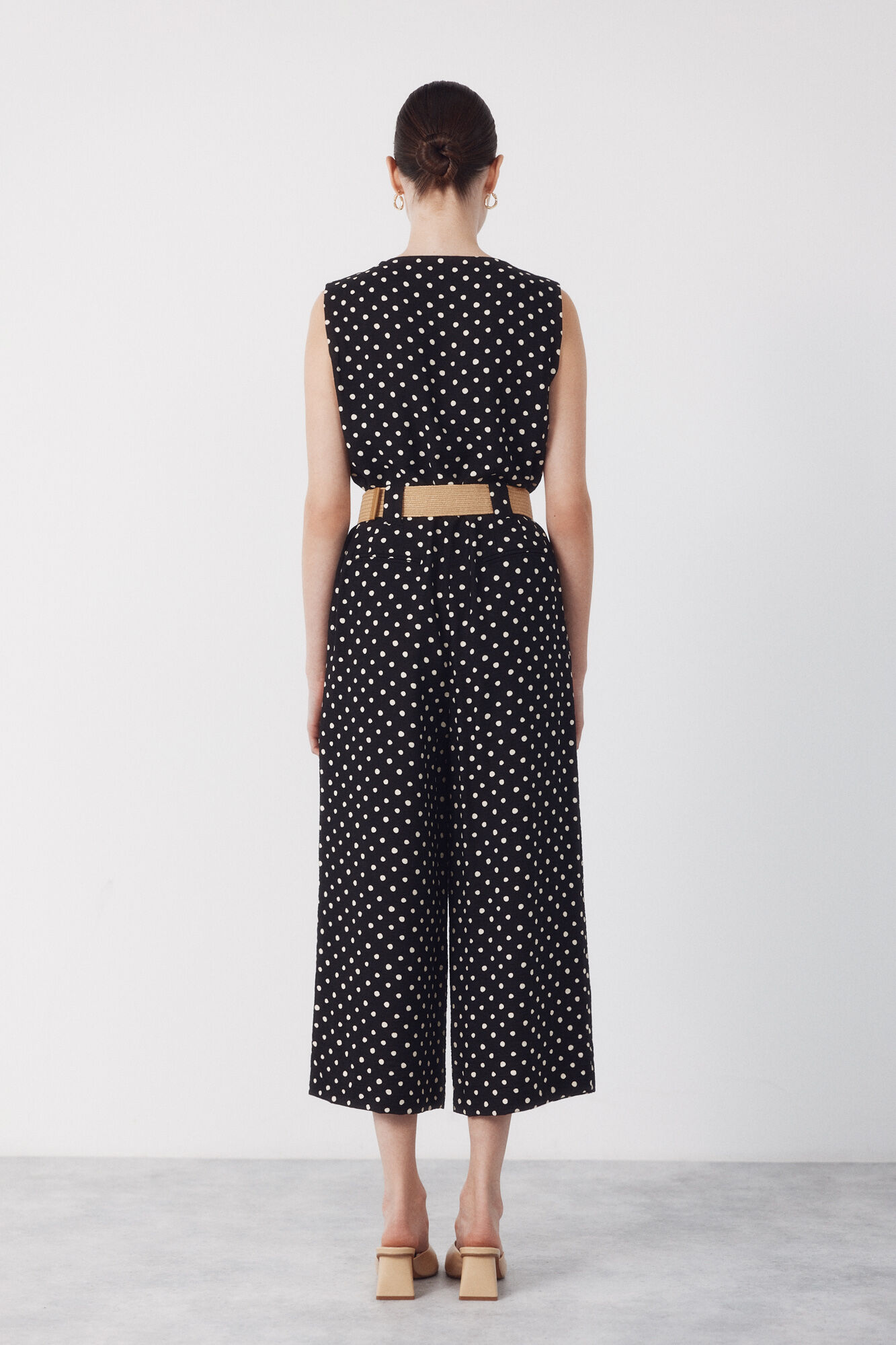 Cortefiel Jumpsuit con cintur&oacute;n Multicolor