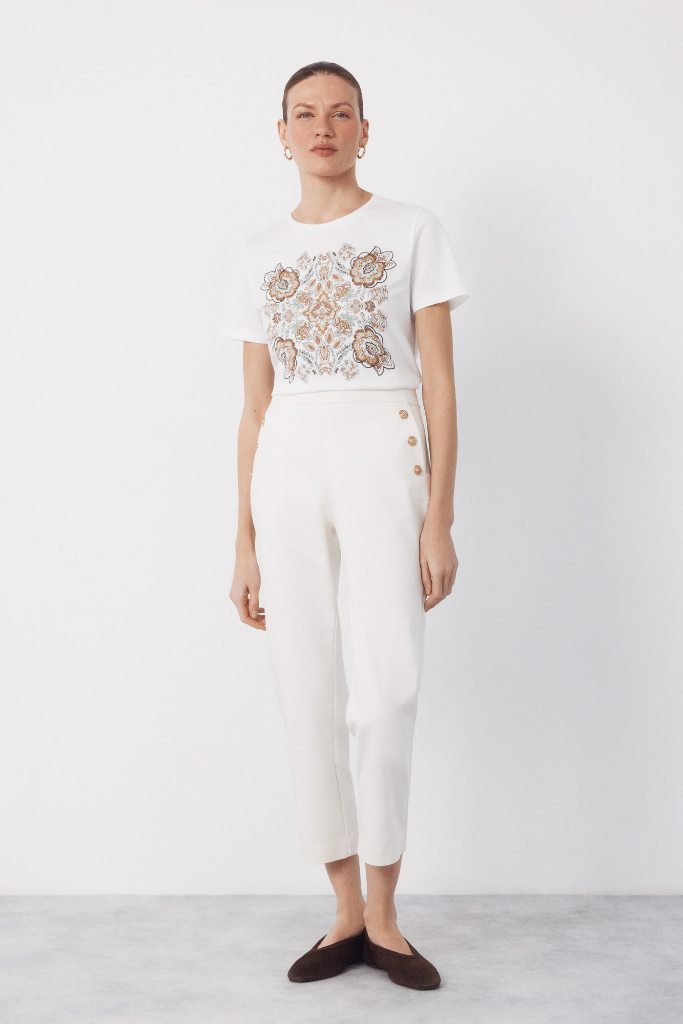 Cortefiel Camiseta estampada floral