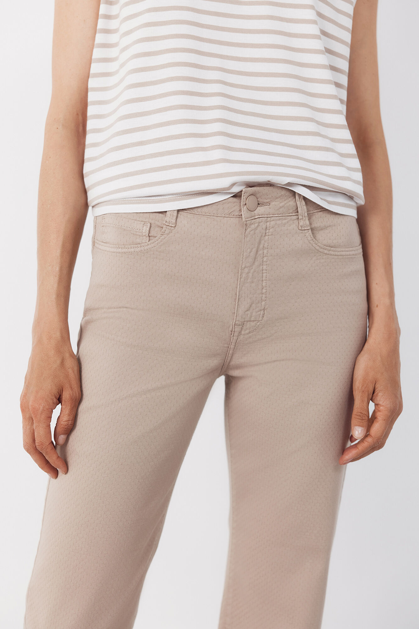 Cortefiel Jeans sensational jacquard Beige