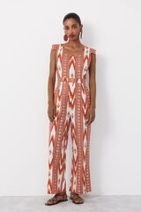 Cortefiel Jumpsuit estampado Estampado rojo
