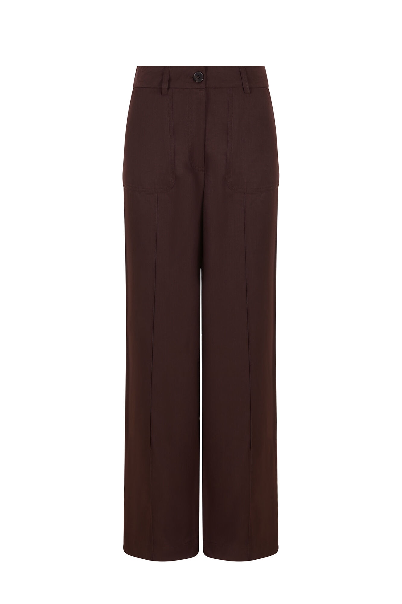 Slowlove Pantal&oacute;n satinado Marr&oacute;n oscuro