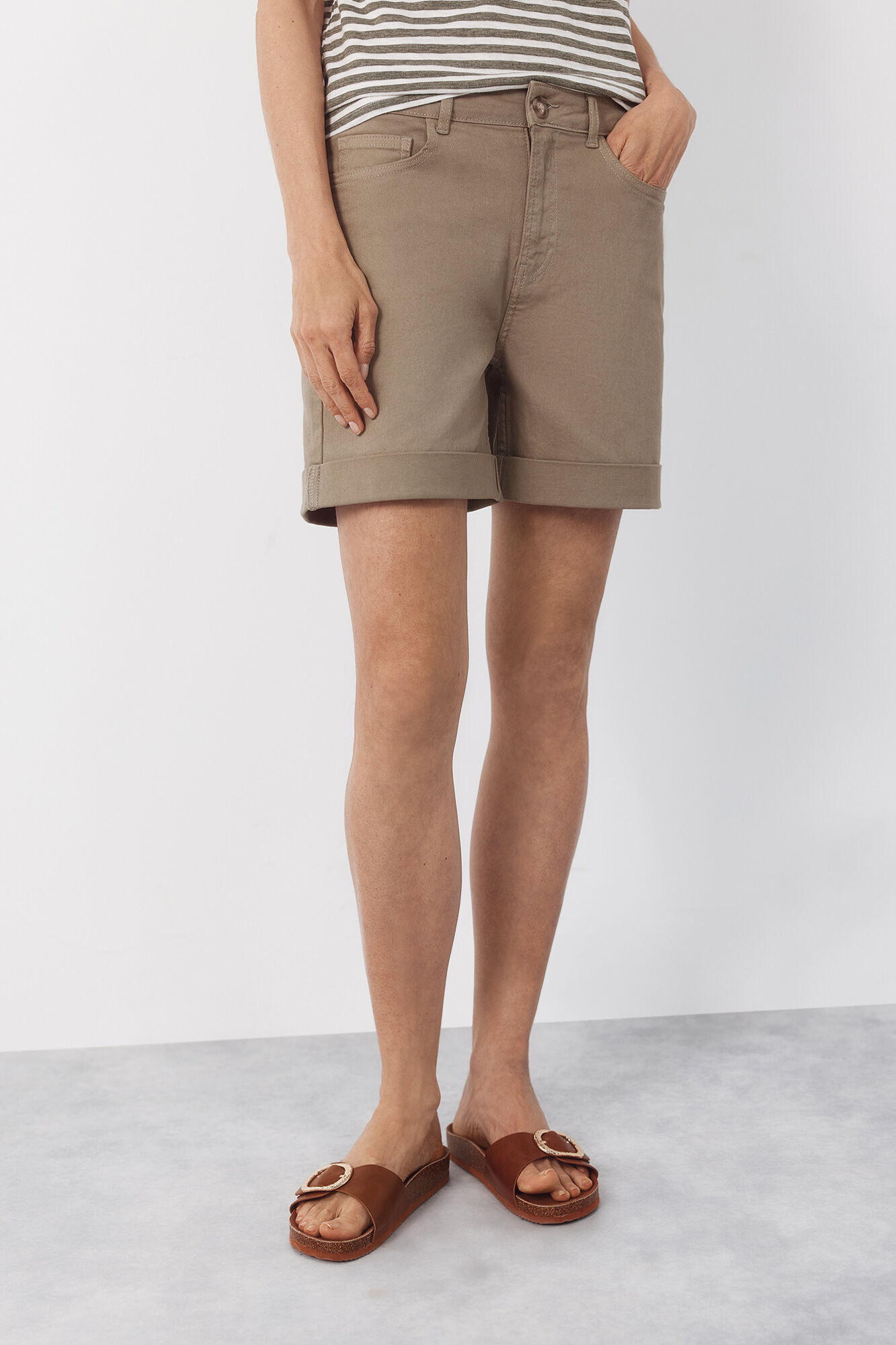Cortefiel Shorts de mezclilla color