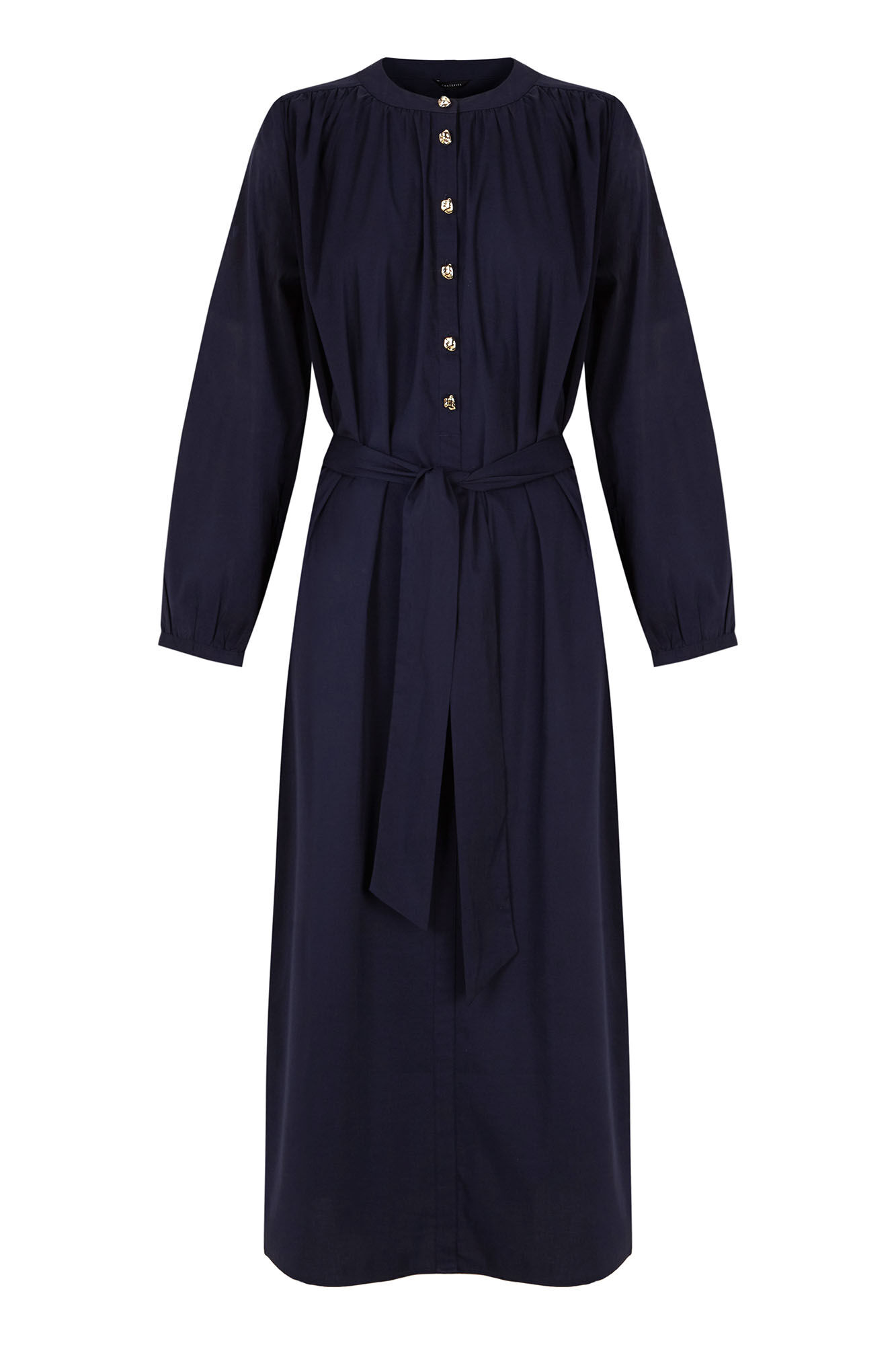 Cortefiel Vestido de popel&iacute;n Azul marino