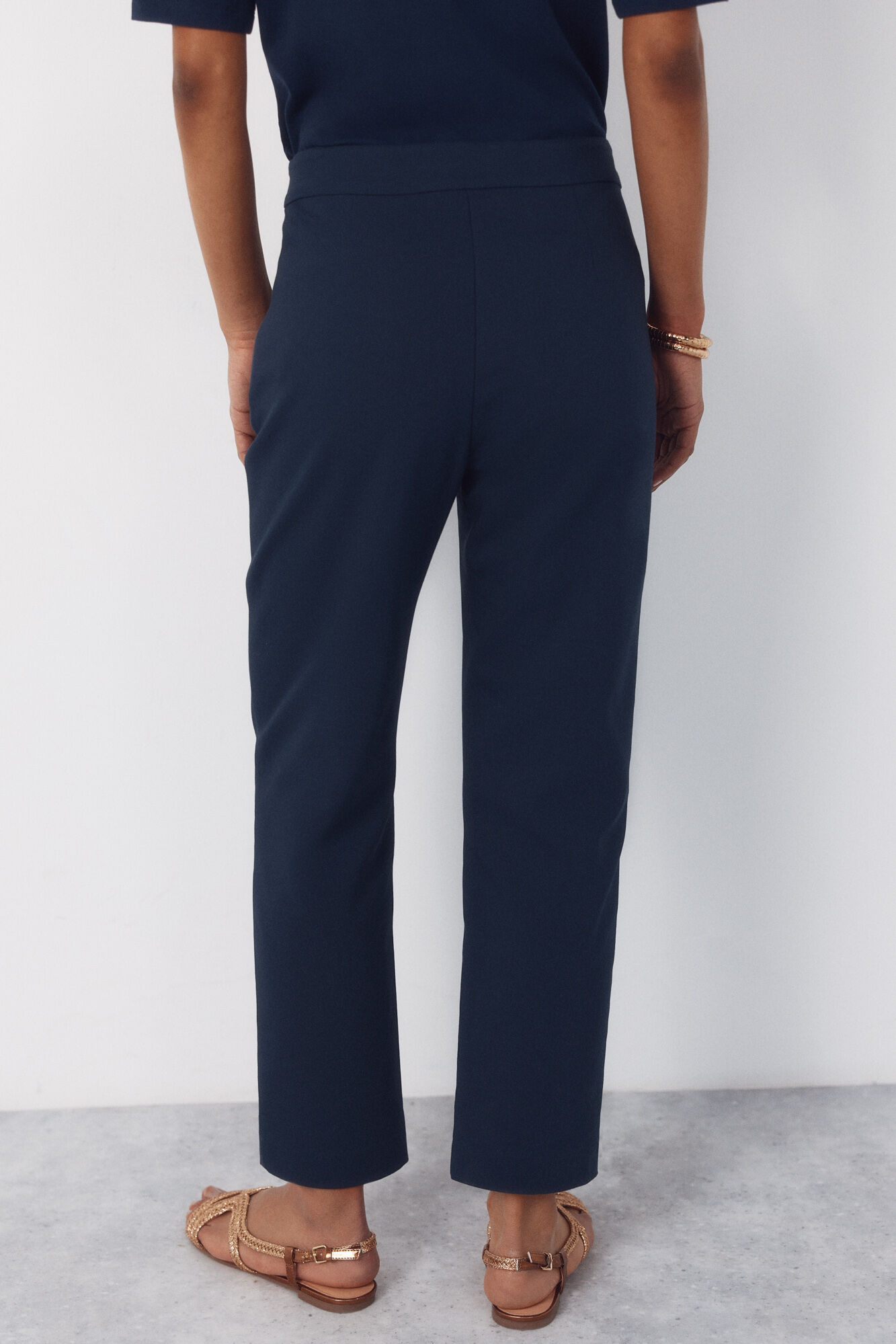 Cortefiel Pantal&oacute;n con botones dorados Azul marino