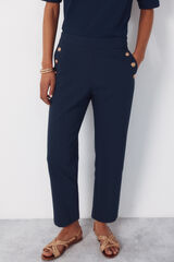 Cortefiel Pantal&oacute;n con botones dorados Azul marino