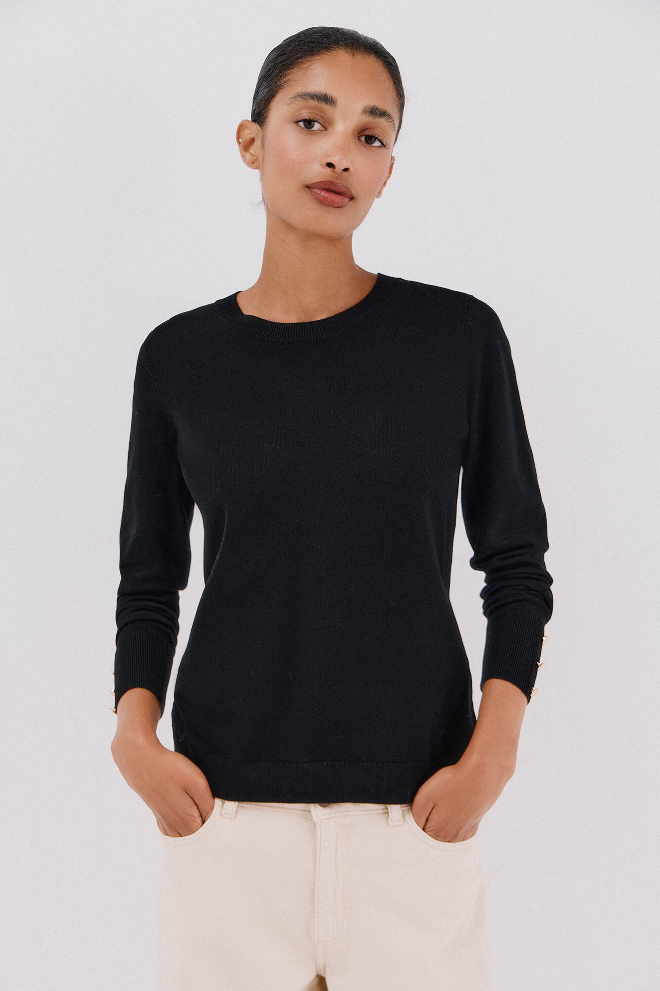 Cortefiel Su&eacute;ter de manga corta