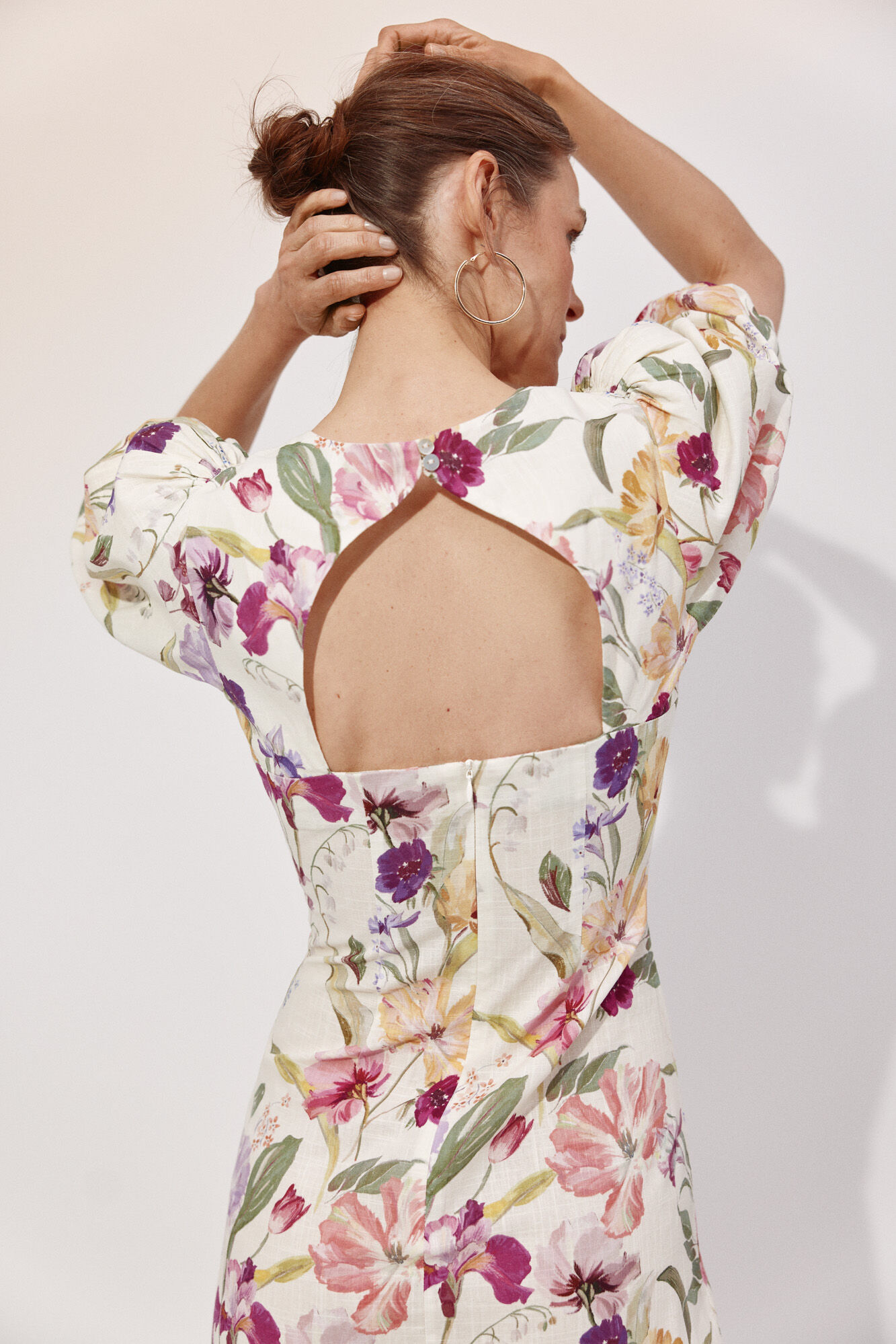 Cortefiel Vestido estampado floral Multicolor