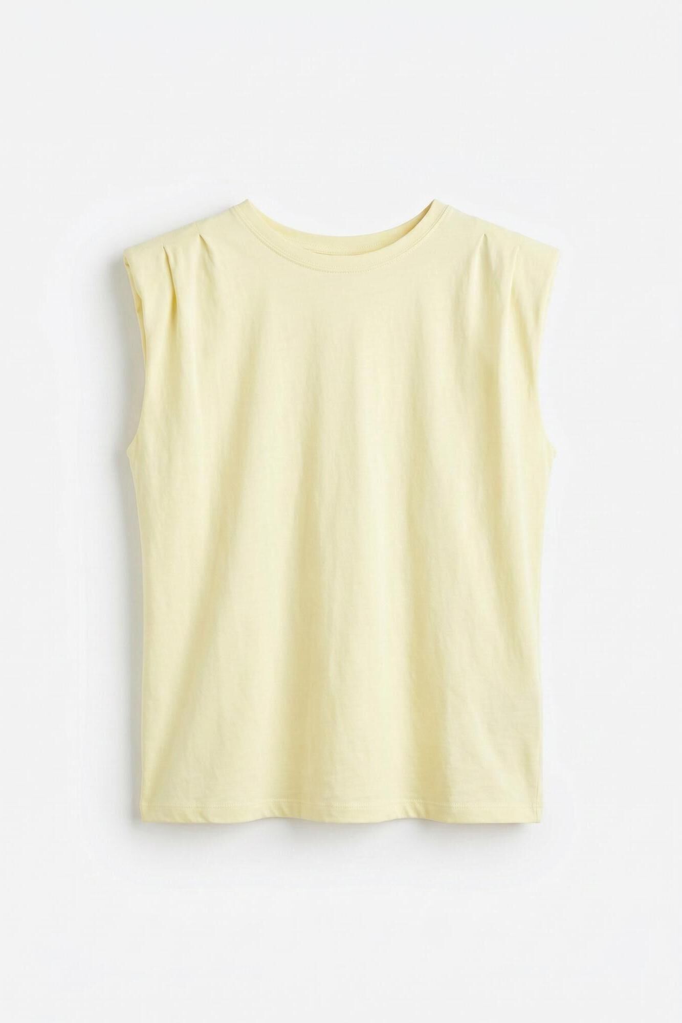 Slowlove Top hombreras Amarillo
