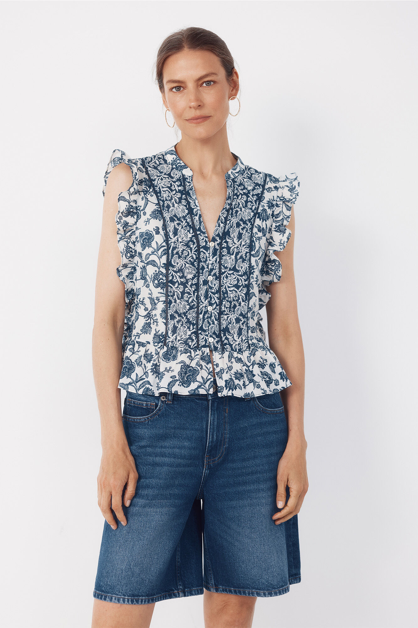 Cortefiel Blusa con volante